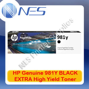 HP Genuine 981Y BLACK EXTRA High Yield Toner Cartridge for PageWide 586dn/586f/586z/556dn/556xh [L0R16A]